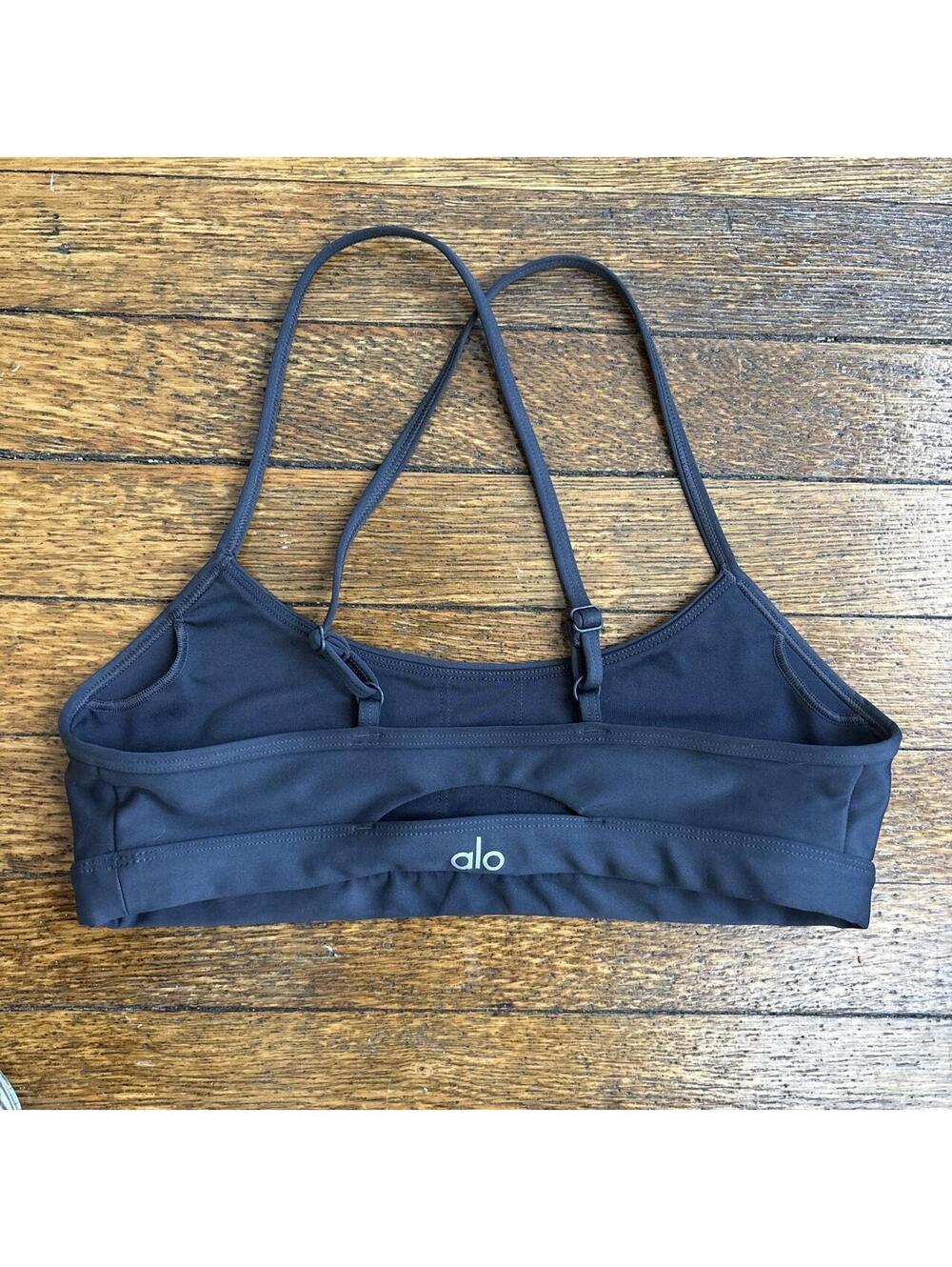 Alo Yoga Women's Navy and Black Bra